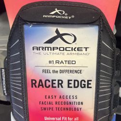 Armpocket Racer Plus Arm Band, Running Phone Holder for iPhone 12/13 Mini, Galaxy S7 Edge, Pixel 4A, & Devices Without Cases Up to 6.3 Inches, 10 to 1