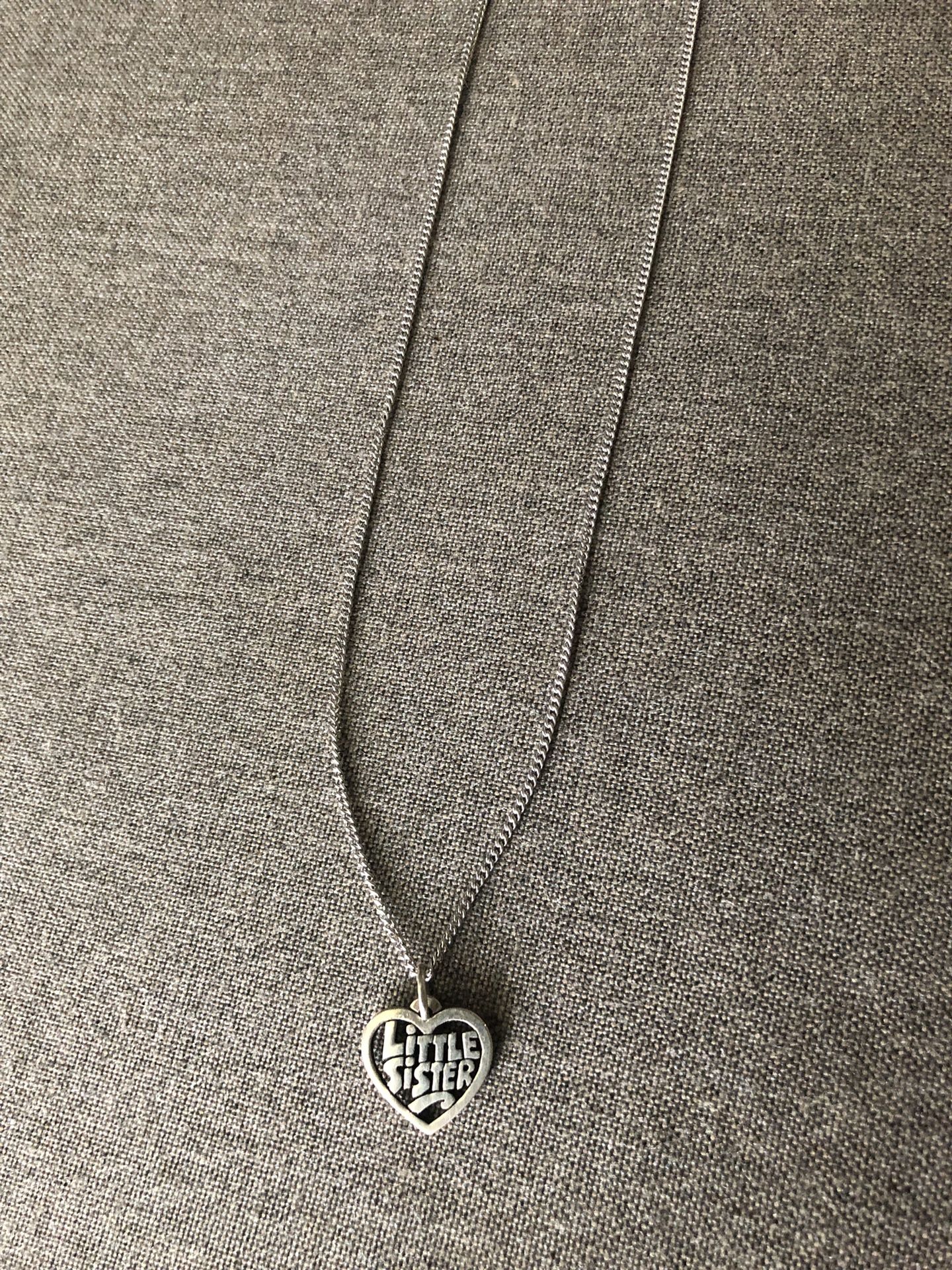 James Avery Little Sister “ Necklace