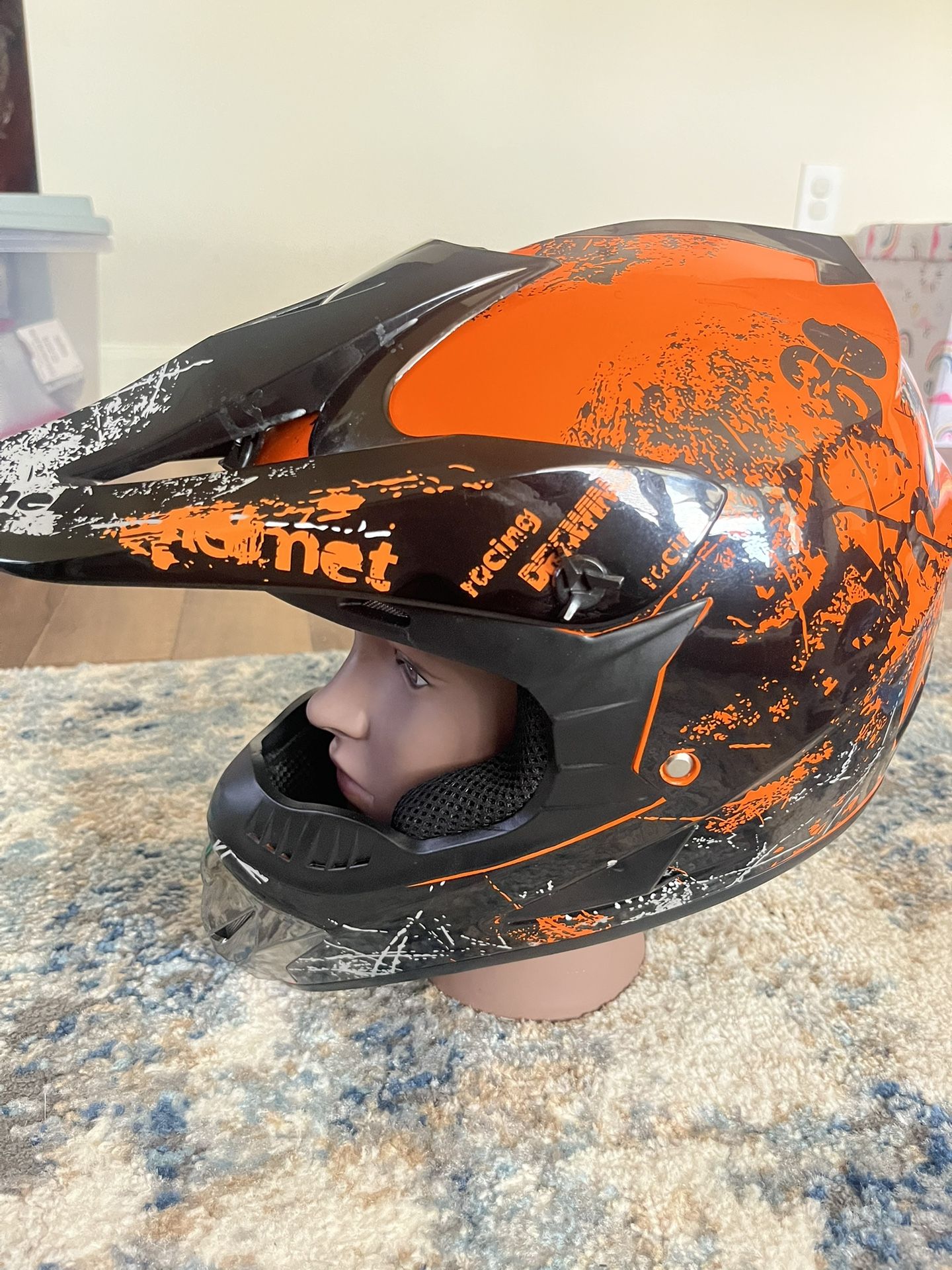 Dirt Bike Helmets Youth Motocross, Motorcycle, BMX, ATV, Off-Road, Kids Four Wheeler