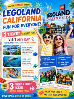 3 Legoland bring a friend tickets