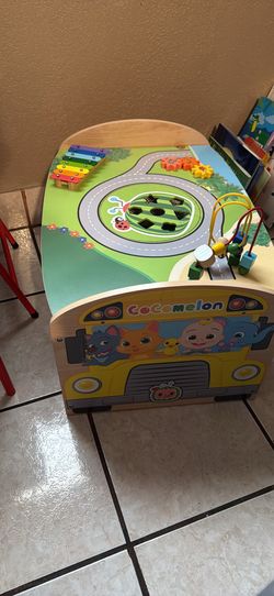 Toddler Cocomelon play toy with blocks