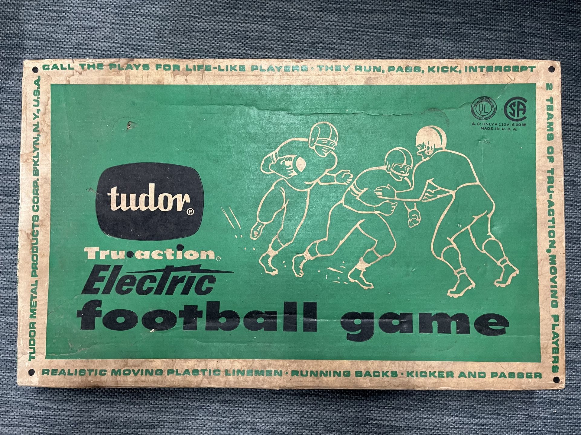 1960 Tudor Tru- Action Electric Football Game