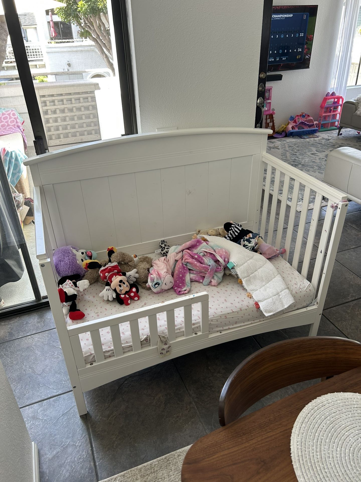 Converted Crib With Organic Waterproof Mattress