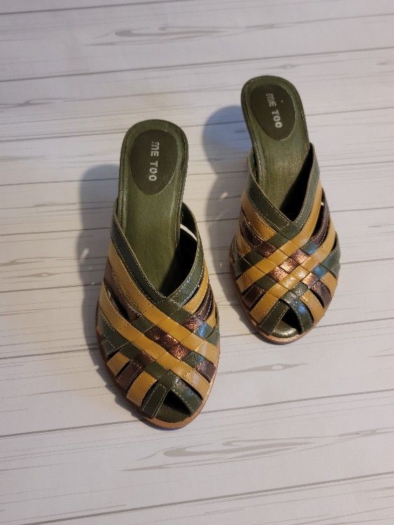 Slip In Wedge Heel Sandal, Multi Color
