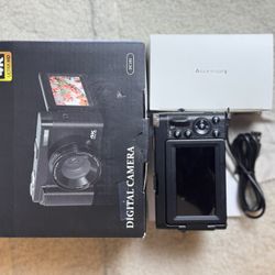 DC 101 4K Digital Camera UHD 16X Zoom CMOS Compact Camera With Accessories 