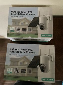 Solar outdoor cameras