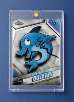 2026 Topps Chrome VeeFriends #65 Determined Dolphin – Gary Vaynerchuk Autograph