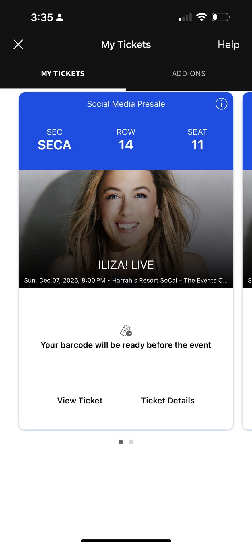 Iliza Shlesinger Tickets - Harrahs Resort