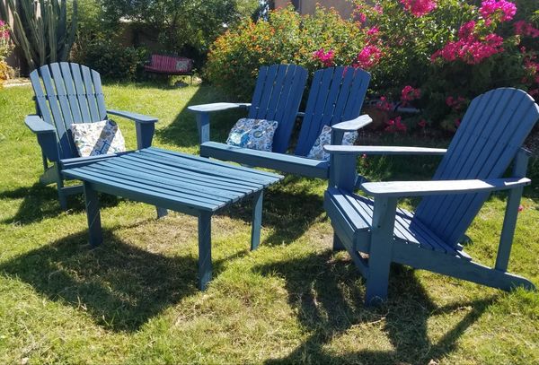 Solid wood Adirondack patio set for Sale in Glendale, AZ 