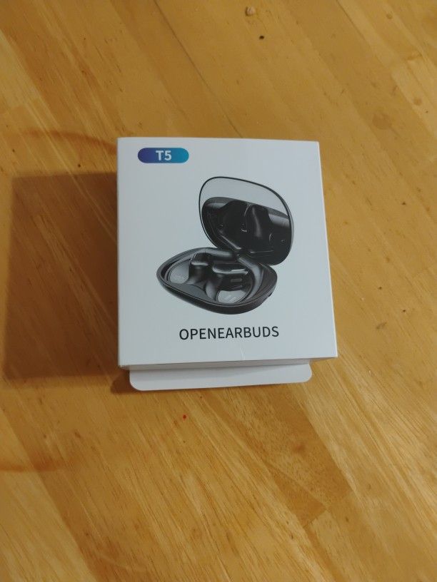 Auriculares de oreja abierta, auriculares sobre la oreja con gancho ergonómico para la oreja, auriculares Bluetooth 5.4 con pantalla digital inteligen