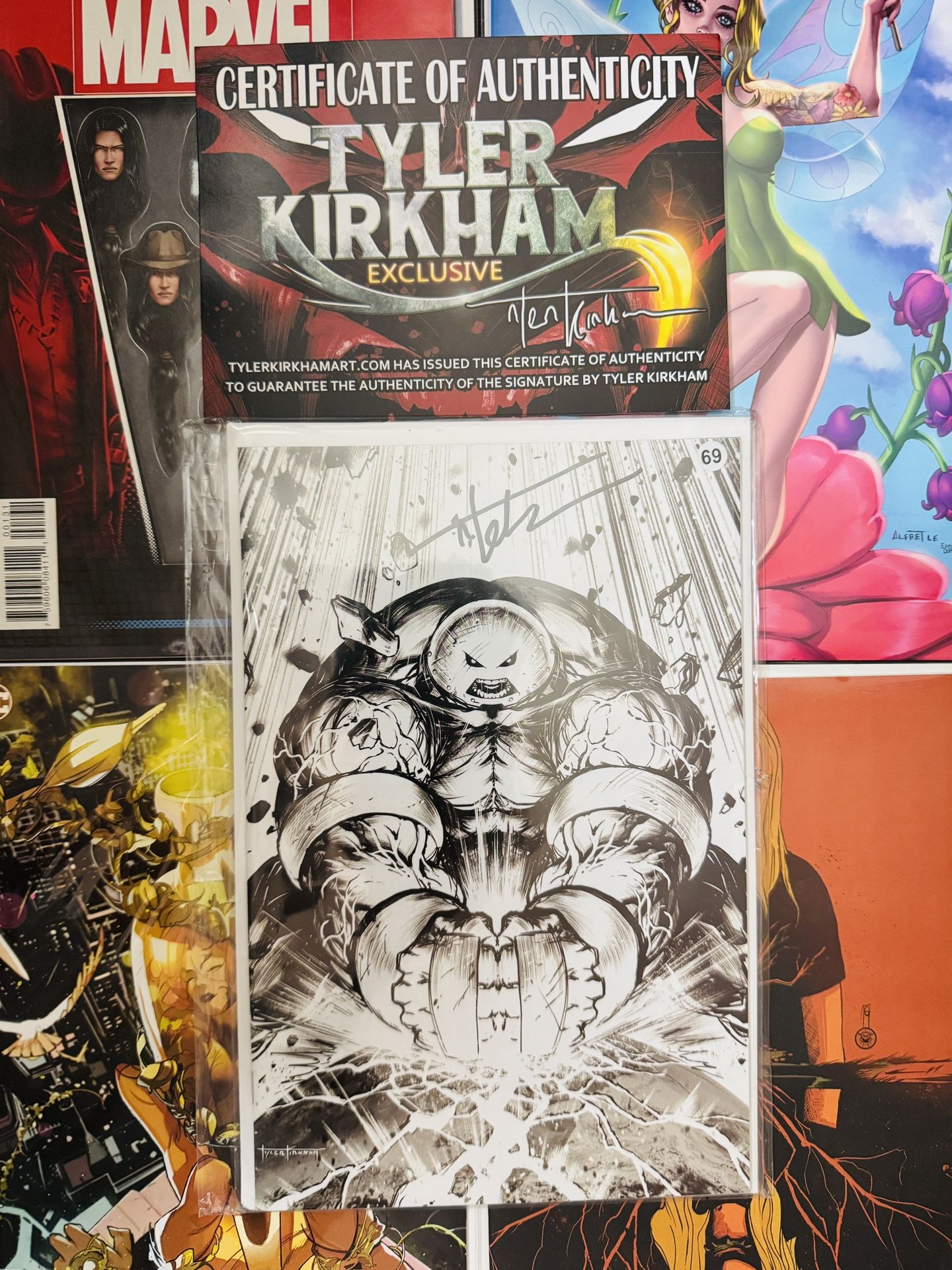 Signed Juggernaut w/COA + Grimm Fairy Tales, Poison Ivy, Red Wolf, Dept. of Truth
