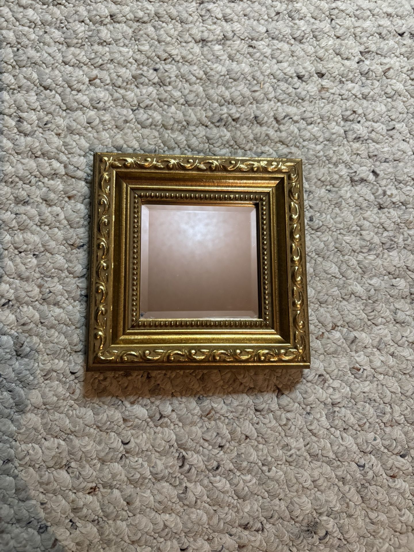Small Gold Framed Mirror
