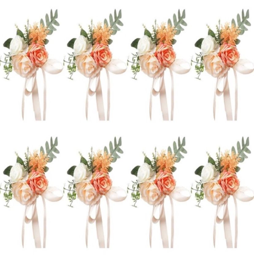 Wedding aisle Chair decorations set of 16