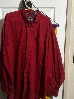 Wrangler george strait long sleeve button up.