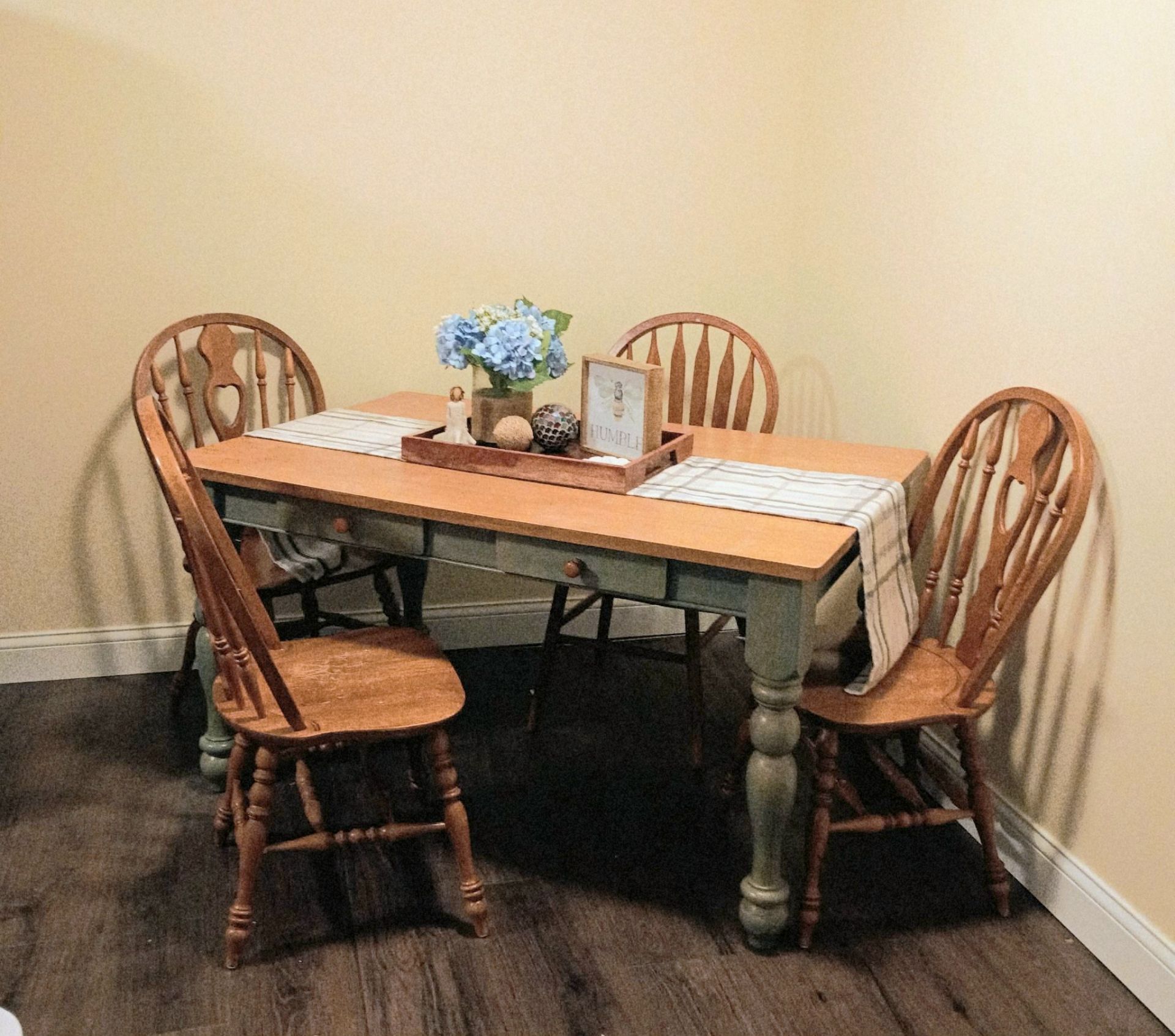 Farmhouse table and chairs