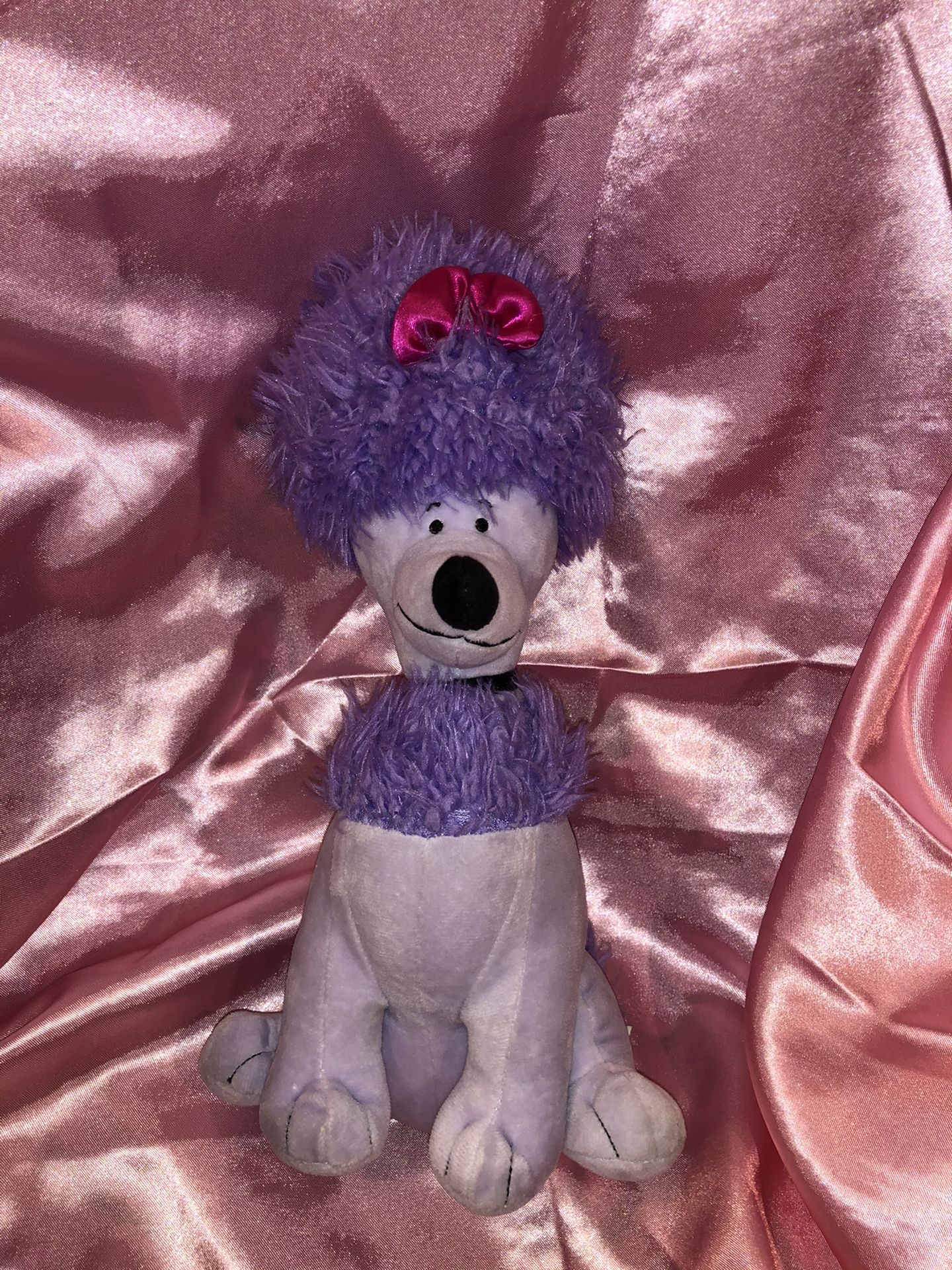 Clifford the Big Red Dog friend Chloe the purple poodle plush dog doll stuffed animal toy sale ! Large 11” tall!