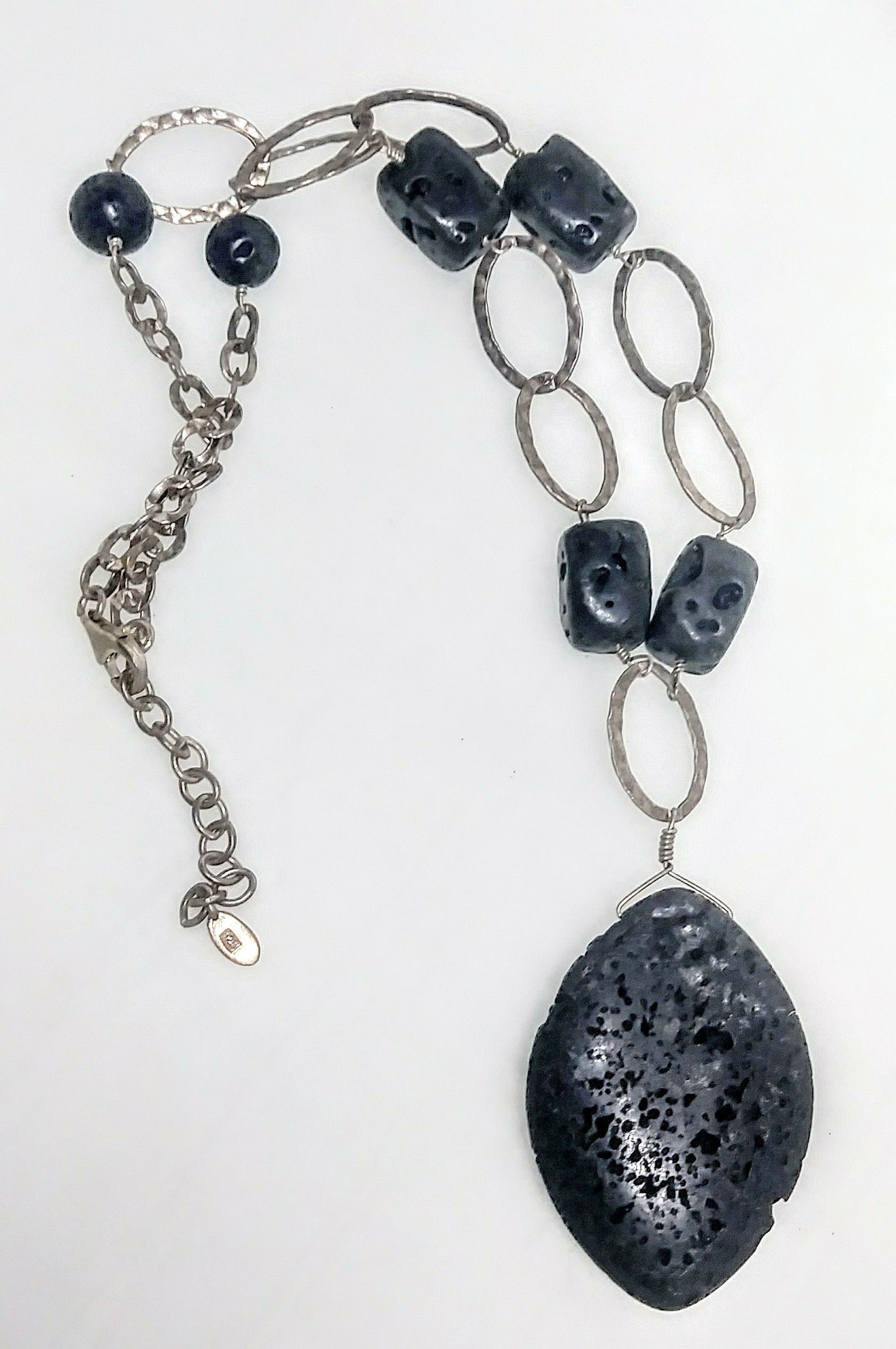 Retired Barse Lava Rock Necklace
