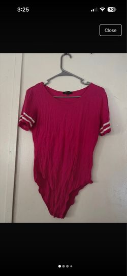 Pink short sleeve onesie