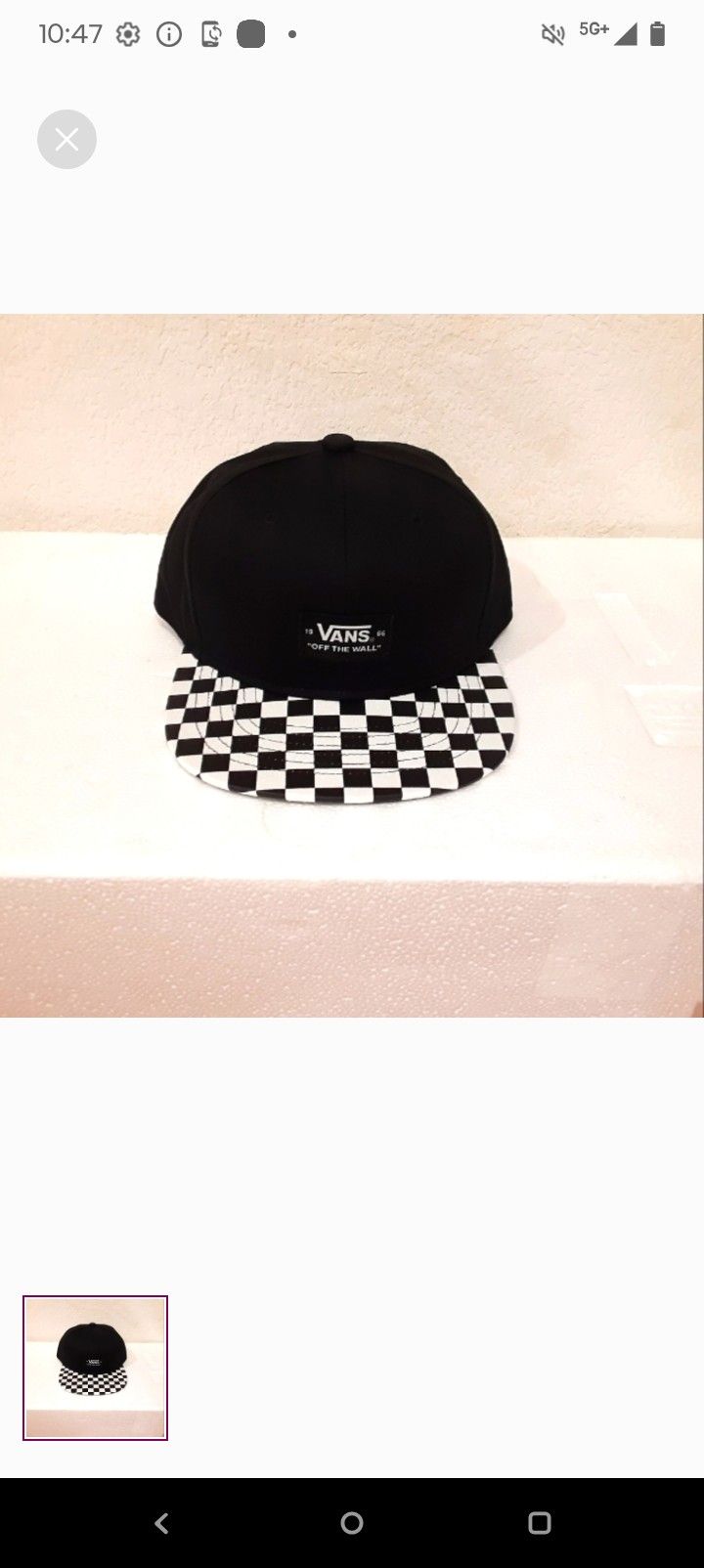 Vans Snapback Hat Brand New With Tags Youth Size