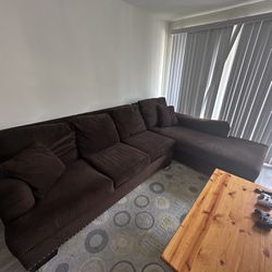 Black/Dark Brown Couch