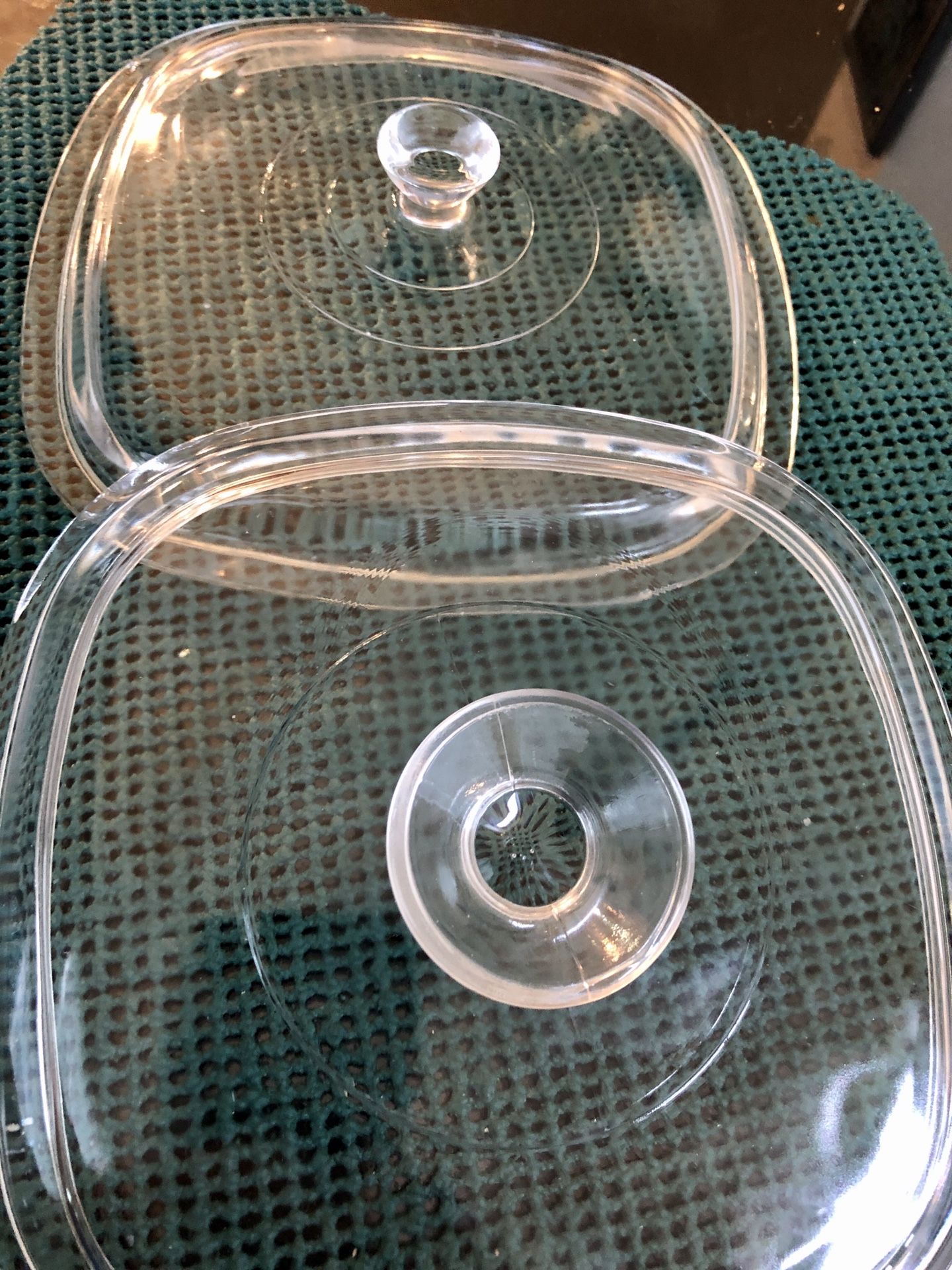 Pyrex 8” square casserole lids (2) model A9C