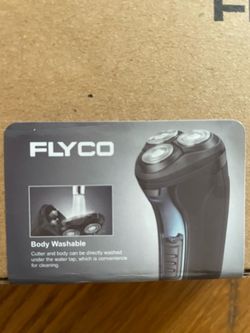 FLYCO FS306US Electric Shaver (Brand New, Unopened)   Featuring a three-blade floating close-cut design and full waterproof construction, it delivers 