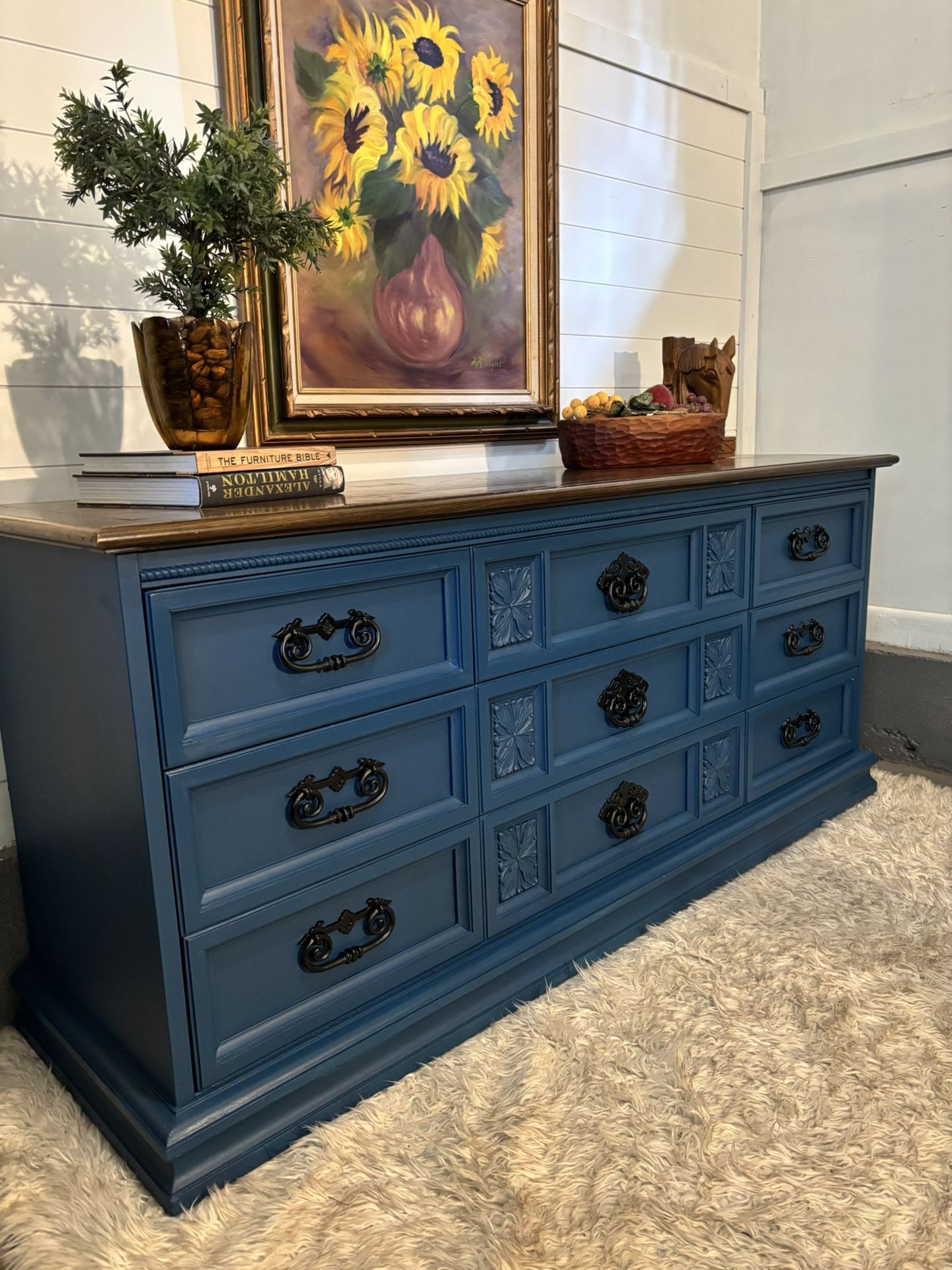 Fabulous Refinished MCM BP John Lowboy Dresser / Buffet / Media Stand