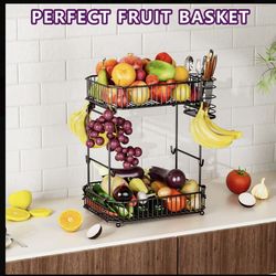 2 tier fruit basket