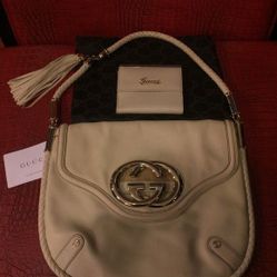 Gucci bag with wallet - off white soft leather
