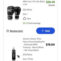 Heavy bag And Gloves