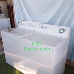 Beautiful Whirlpool Washer And Kenmore Electric Dryer.