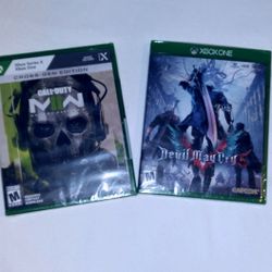 Call Of Duty Modern Warfare 2/ Devil May Cry 5 Xbox One Game Bundle. 