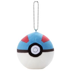 Pokemon Mocchi-Mocchi Great Ball Plush Keychain Toy Takara Tomy  10cm x 10cm x 10cm