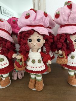 Crochet Strawberry Shortcake Doll | Amigurumi Strawberry ...