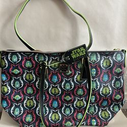 Dooney & Bourke Disney Star Wars Exclusive Authentic Weekends Walt Disney World 2015 Shopper Tote Handbag Designer Purse
