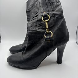 Coach Torree Black Leather Mid-calf boots 