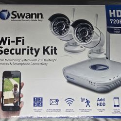 Swann - 4-Channel, 2-Camera Indoor/Outdoor Micro NVR Surveillance System