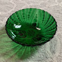 Anchor Hocking Glass Emerald Bowl 1950’s