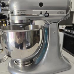 artisan stainless kitchenaid model ksm150psmc