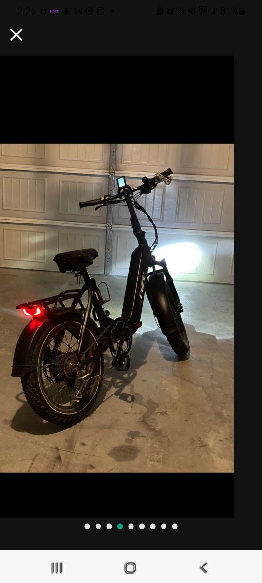 RIZE electric Bike 60 To 80 Mile 8 Level Amd Full Throttle 