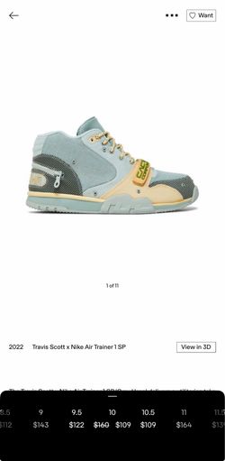 Travis Scott x Nike Air Trainer 1 SP size 10