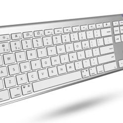 Macally Bluetooth Keyboard for Mac, Compatible Apple Keyboard Wireless with Numeric Keypad - Multi Device Keyboard for MacBook Pro/Air, iMac, Mac Min