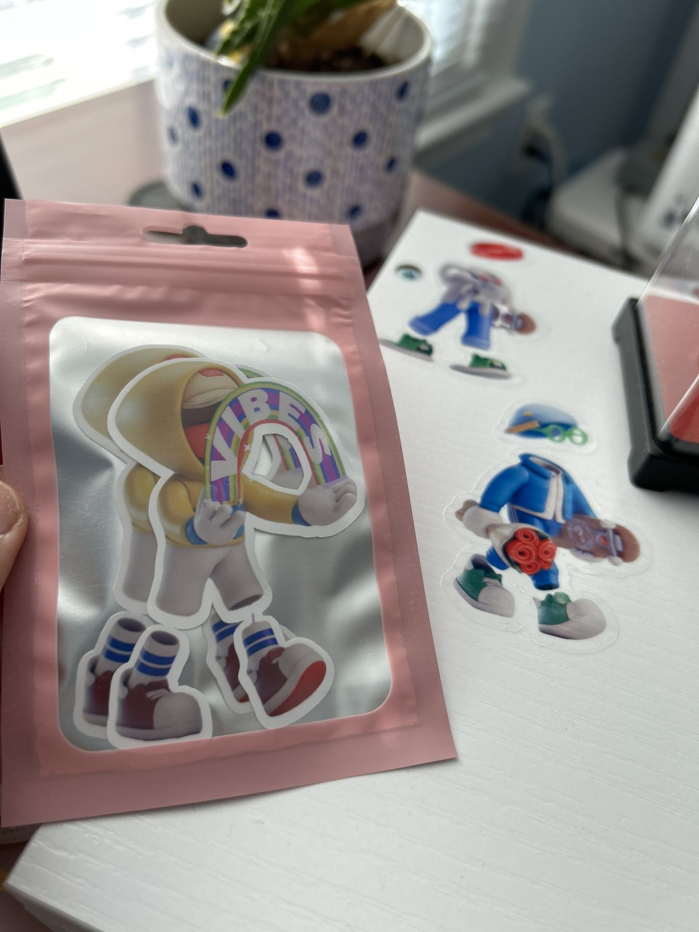 Stickers ( Pack Of 2 , 1 Matt, 1 Clear)