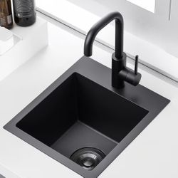 Black Bar Sink Drop In,13 x 15 Inch Topmount $50