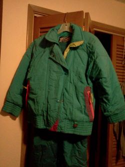 Snow Suit With Head Band $10