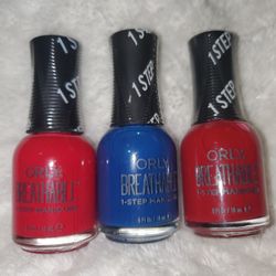 ORLY Breathable Nail Polish . BRAND NEW . 3 Colors Available.  6$ A Piece! 