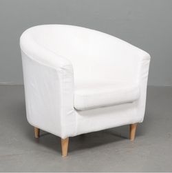 White Armchairs w/cushion (Set Of 3)