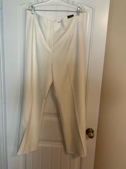 Talbots women’s trousers, white, size 18,providence pant, polyester, new