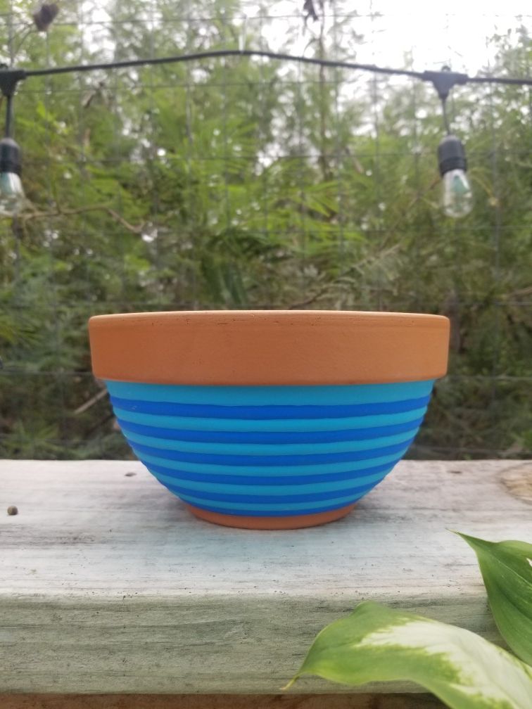 Handpainted Terracotta Pot