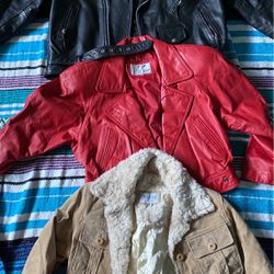 3 Vintage Leather Jackets 
